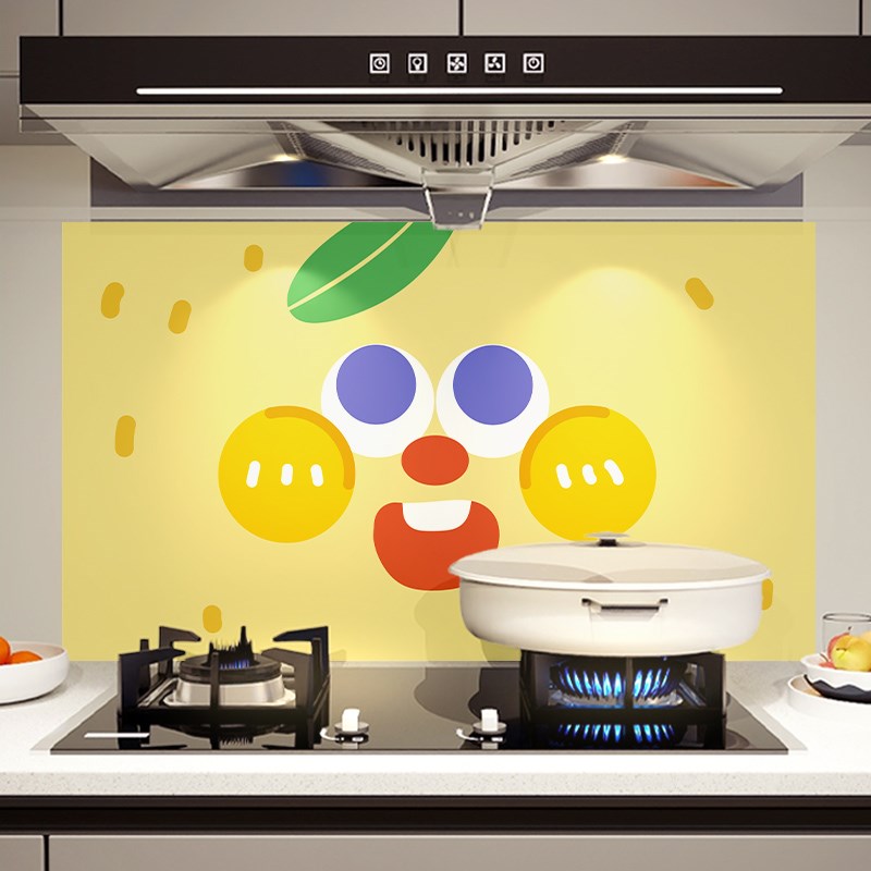 好货黄色厨房防油贴纸柠檬灶台墙面装饰贴画餐厅墙上墙贴贴画壁纸