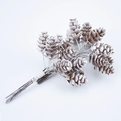10pcs/Bundle Artificial Plants Fake Pine Cone Decorative Flo
