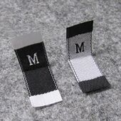 Clothing Garment Size Black 100pcs White Label Text Clothes