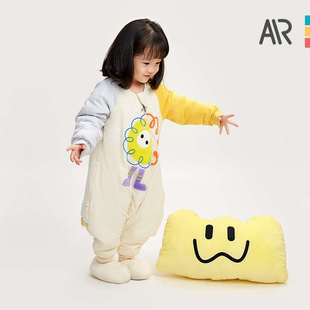 极速米乐鱼儿童呼吸睡袋宝t宝防踢被分腿睡衣中大童恒温夹棉睡袋