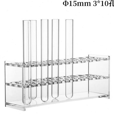 极速促有机玻璃试管架13/16/15.5/18.5/21.M5mm压克力试管架30/50