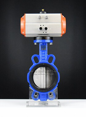 极速新AT气动对夹蝶阀 D671X1016QB3 304不锈钢板 DN40T 50 65 80