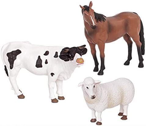 极速Terra by Battat  Farm Animals (Sheep  BulSl & Horse) -