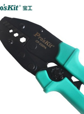 极速。宝工多功能压线钳冷压端子CP-D230PA铜线鼻子连接器模具头
