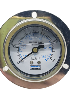 极速。YN-50ZT轴向带边耐震压力B表50mm抗震防震液压油压表水压表