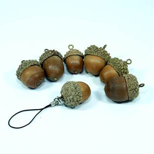 极速橡子b大橡木果橡实果饰品橡子果橡树果帽挂饰道具幼儿园乾燥