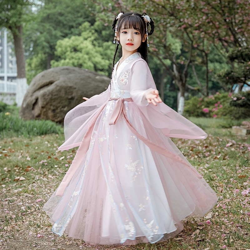 极速女童汉服2023新款t儿童中国风汉服襦裙小女孩古装仙女套装女,童装/婴儿装/亲子装,汉服,淘宝优惠券,粉丝福利购,淘宝优惠卷