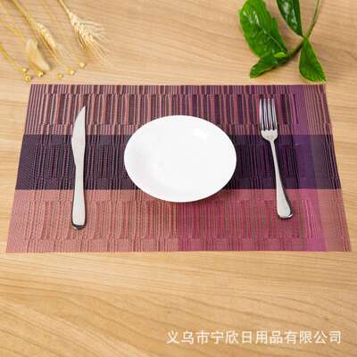 极速Bamboo placemat 30*45 Teslzin pvc western meal mat non-s