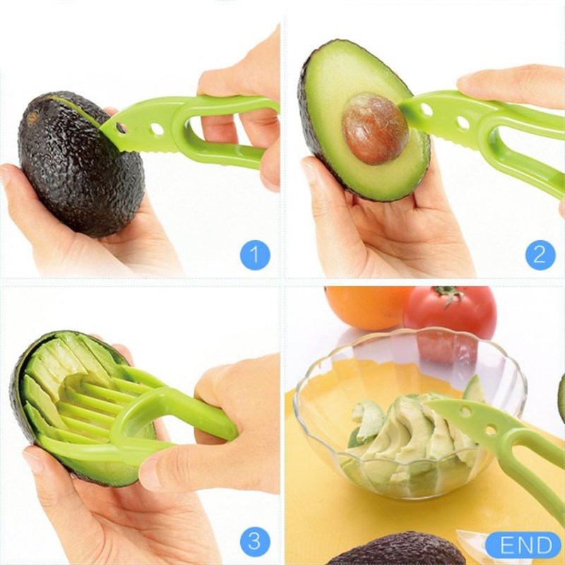 极速Multi-function 3-in-t1 Avocado Slicer Shea Corer Butter