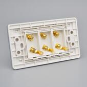 极速120型6头音响面板接线柱环绕音响喇K叭接口功放三位音频转接