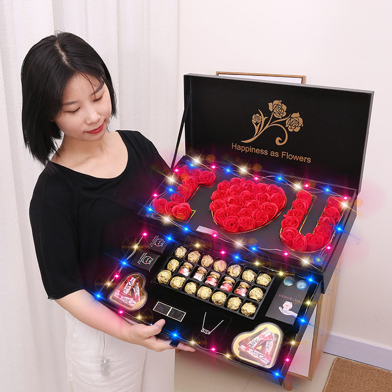 极速厂家新款香皂花p礼盒生日礼物创意女生新奇情人节礼物