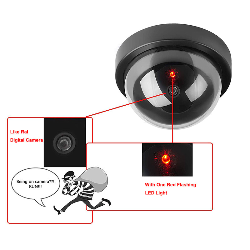 极速Fake Surveillance Cameras zDummy Security CCTV Dome Simu - 实物图