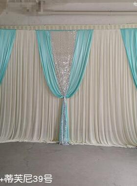 新品婚庆纱幔布婚j礼造型背景布帷幔打底装饰2023新款舞台演出背