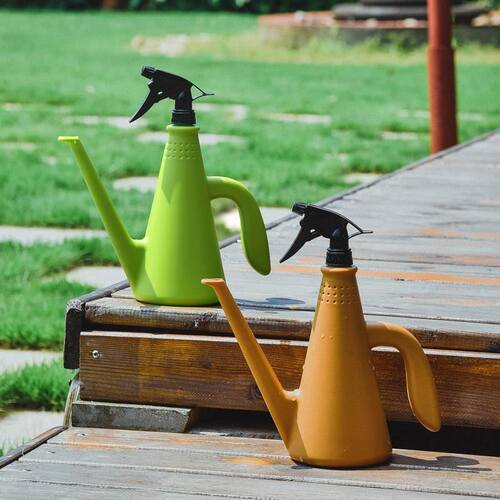 新品2 in 1 Plasticn Watering Can Indoor Garden Plants Pressu