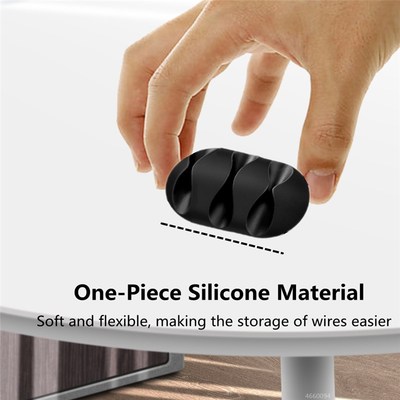 极速NEW Cable Organnizer Silicone USB Cable Winder Flexible