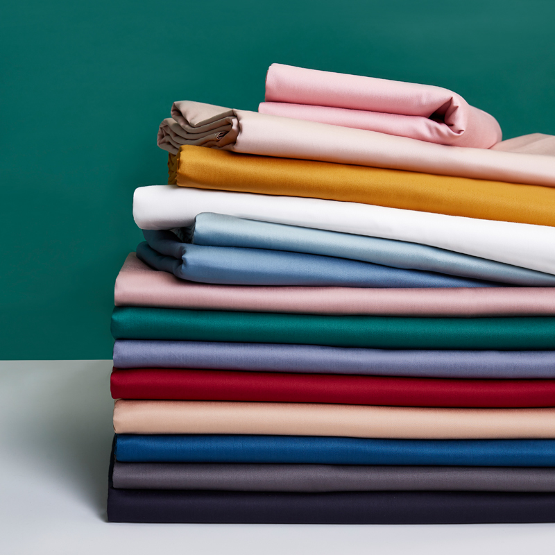 极速60s贡缎长绒棉素色s床单单件 全棉床单枕套灰色白色粉色简约2