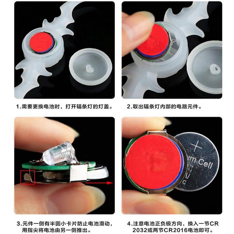 极速儿童登山自行车夜光发光车轮轮子配饰彩灯P辐条装饰品轮胎轮