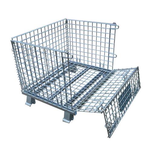 新品新品折叠式金属仓储笼金属周转箱网箱料箱折叠仓X储笼金属铁