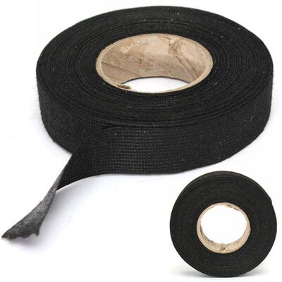 新品1Roll 15mh Black Color Wiring Harness Tape Strong Adhesi