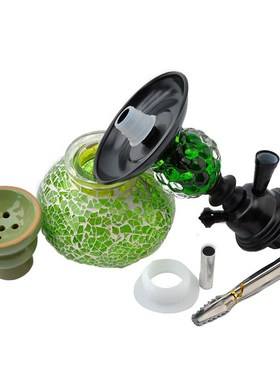 极速水烟全套阿拉伯酒吧玻璃壶ktv/hook/Hah/shisha大小号双管水