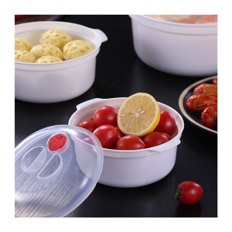 极速微波炉专用器皿容器盒子泡面碗可加热饭盒蒸饭V蒸笼塑料碗保