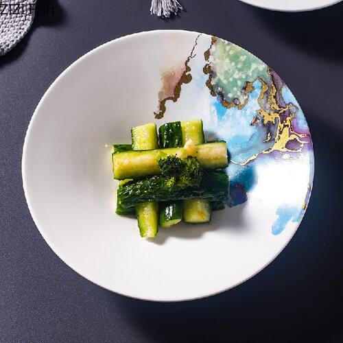 新品Nordic Style Salad Plate ReBstaurant Main Course Serving