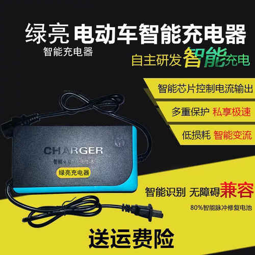 好货原装绿亮电动车电瓶充电器48V12AH60V72V30AH3564V80V84V96V3