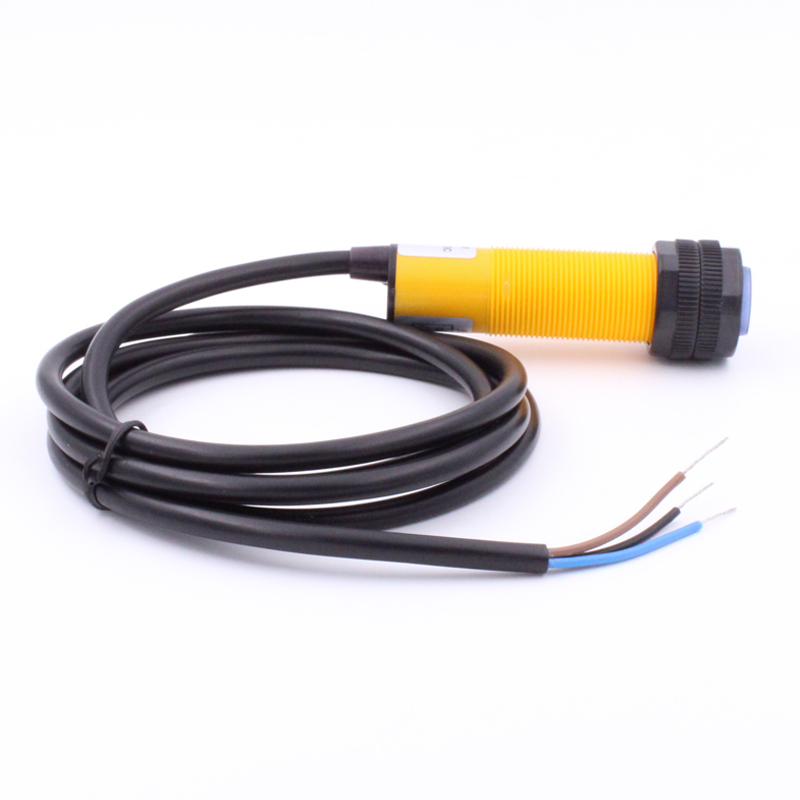 E3F-DS30C4漫反射PMM18光电接近开关感测器电眼三线NPN常开12V24V