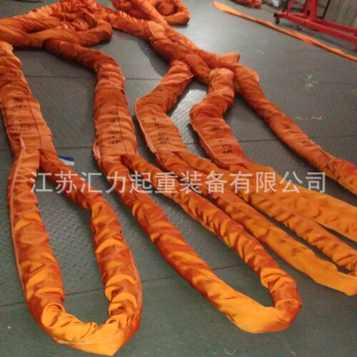 极速聚酯纤维柔性吊装带100t7m大吨位圆形吊带100t8m聚乙烯材质强