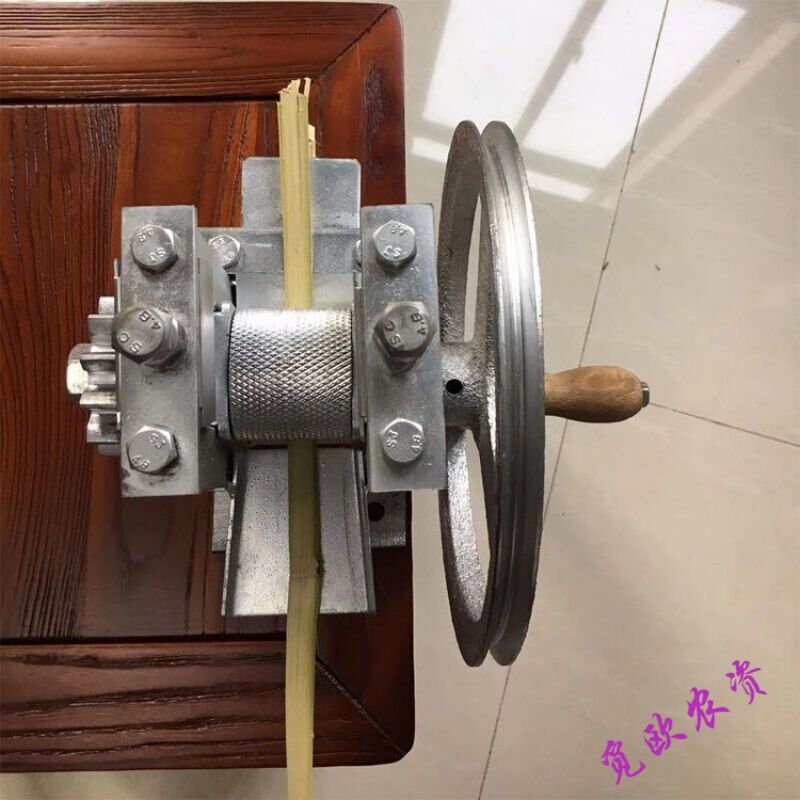 极速破蔑机竹条分层机开竹机破竹机竹条开片机手摇破竹蔑机高低轮
