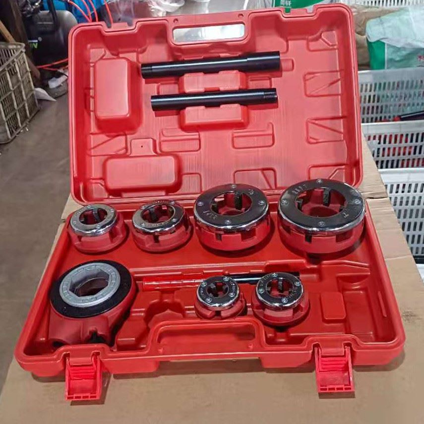 好货厂销工厂手动套丝机管子绞板丝锥板牙轻型管子精品6头套丝机