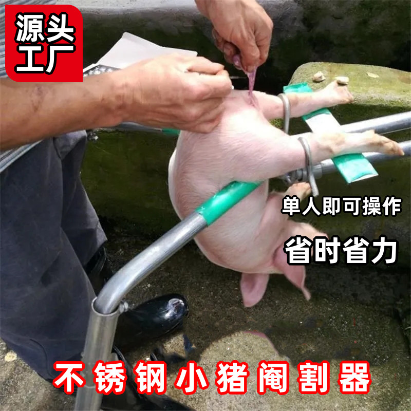 好货阉猪架仔猪敲猪架神器养殖场阉割刀工具小猪去势架腌猪阉割器