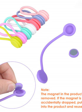 3/10Pcs Magnetic Silicone Earphone Cord Winder Cable Holder