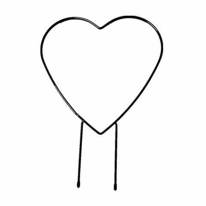 爬藤小支架子支撑杆铁艺室内爱心形植物攀藤山乌龟甲龙铁线莲花架