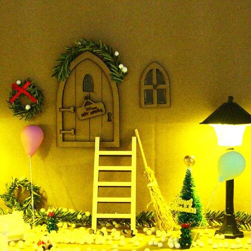 好货18pcs Elf Door  Decorations Elf Door Accessories Fake