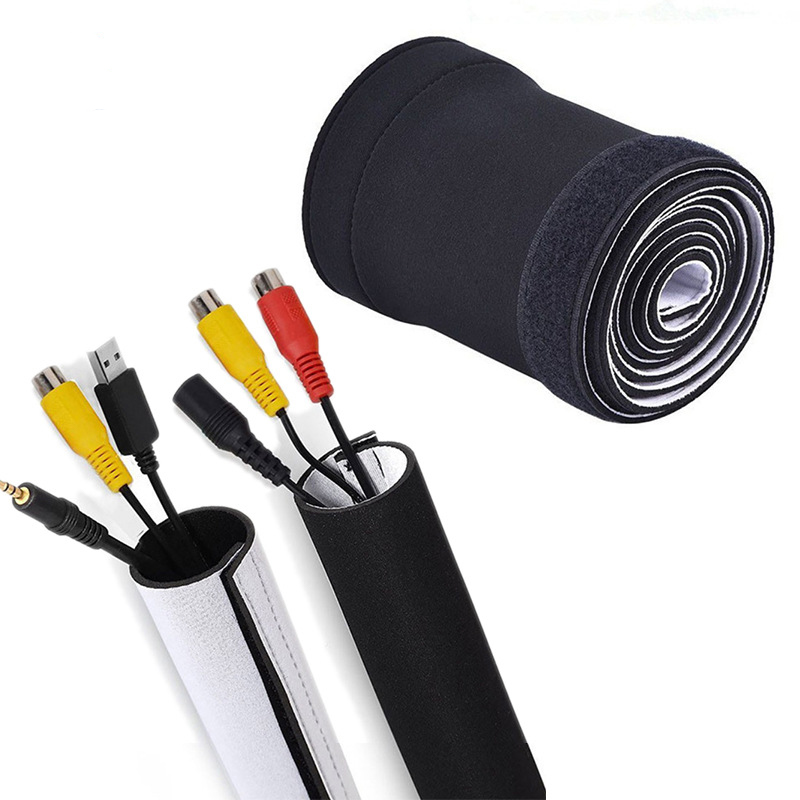 魔术贴扎带理线器电脑束线带包线管桌面电线固定绑带神器理线器带