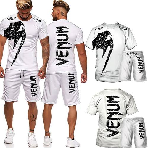 Oversize Men's Training Wear Suit 3D Printing T-Shirt Ca