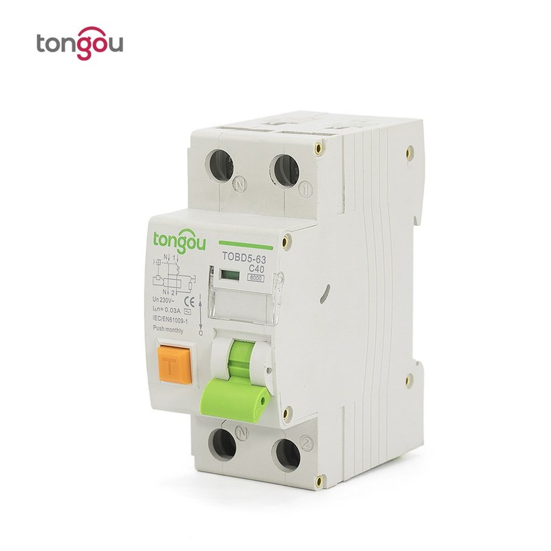 2P 1P+N 40A 6KA RCBO Electromagnetic Type Residual Current C