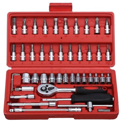 好货46/53pCS WRenCH SoCKet Set HaRdWaRe CaR Boat RepaiRing K