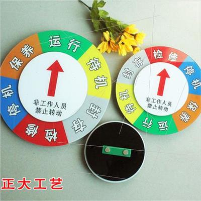 设备状态标识牌 机器检修停机保养运行待机管理分区指示牌 标牌