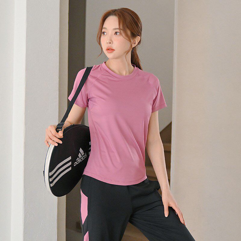 好货瑜伽服女上衣夏季新款宽松晨瑜伽t恤