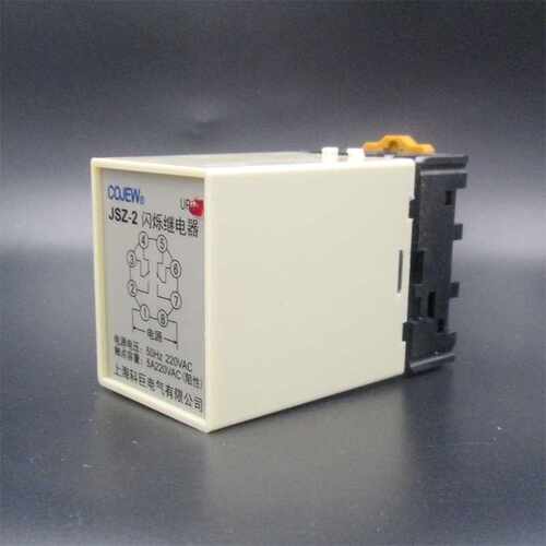 好货JSZ-2闪烁继电器0.5无限底循环作A工CS220V 380V 24V带座二开