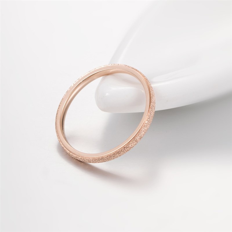 Classic Simple Matte Narrow/Wide Ring Titanium Steel for Wom