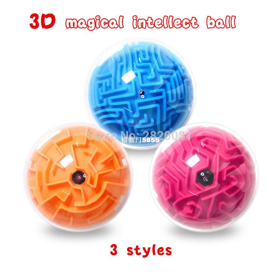 好货3D Magic Perplexus Maze Ball Puzzle Cubes Marble Game ro