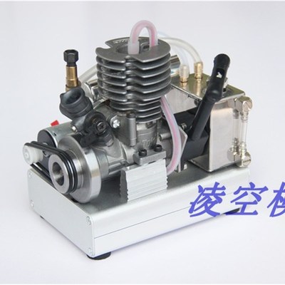 微型汽油机非甲醇发动机自发电2冲程引擎内燃机发电机12v科普实验