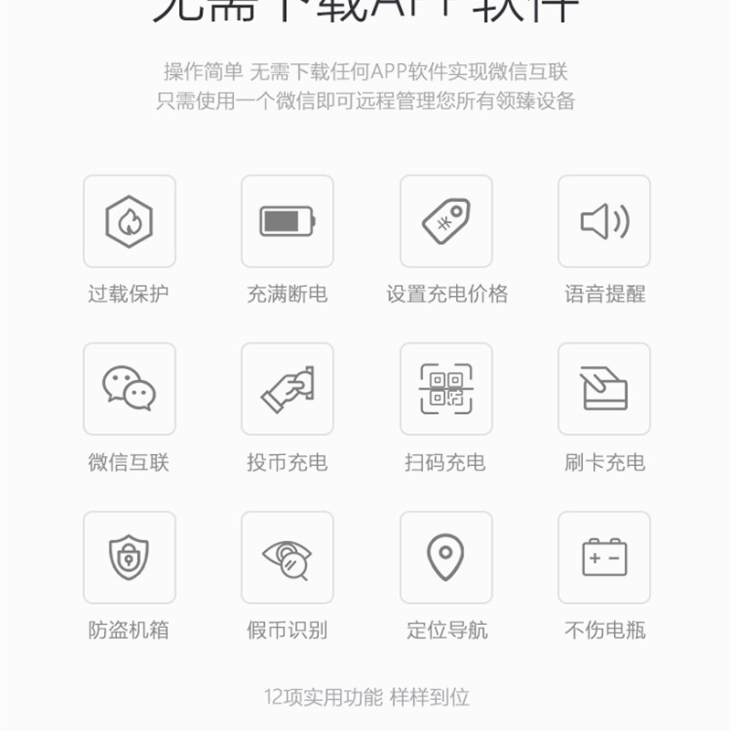 好货社区充电桩电动车电源管理器系统手机支付移动模块云投币器充