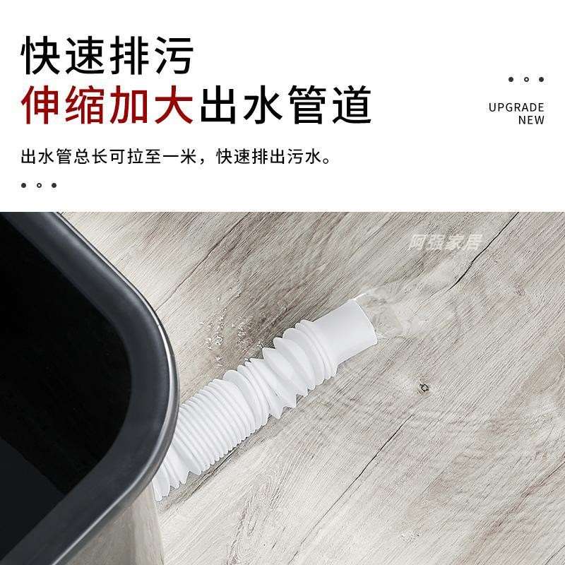 台洁净区拖把池高脚拖把盆化妆室家用墩布池拖布池移动洗地盆槽