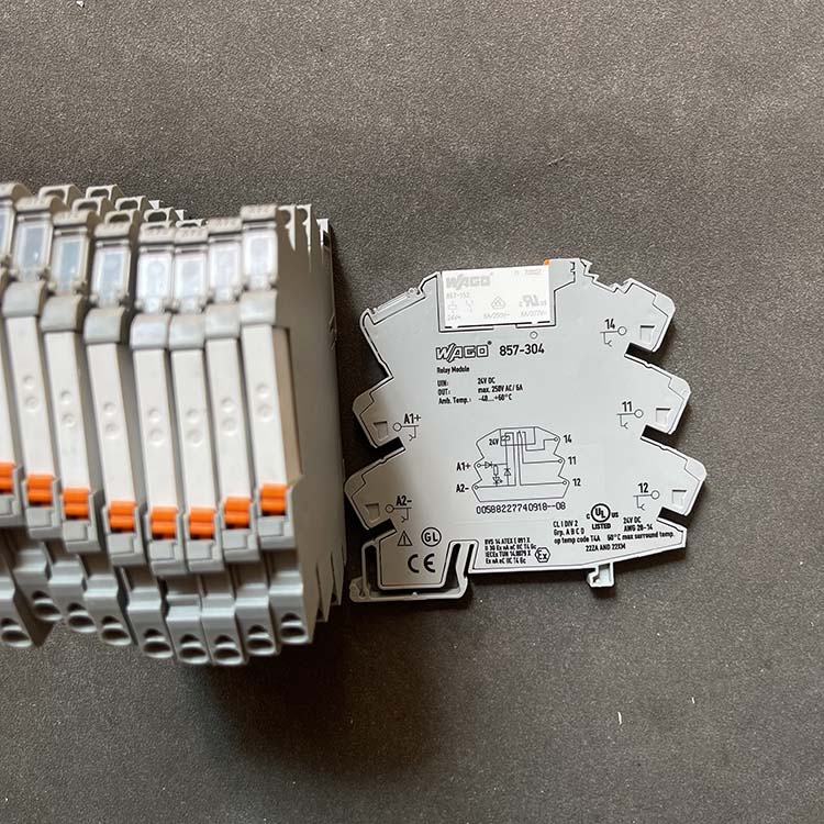 好货适用全新万可/WAGO继电器模块底座857-304 24VDC 继电器857-1