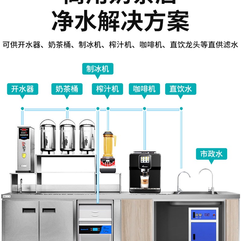 好货商用大流量净水器直饮ro反渗透奶茶店工厂纯水400G800G过滤智