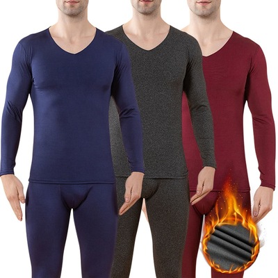 2022 Autumn Winter New Mens Long Johns 2PCS Seamless Therma